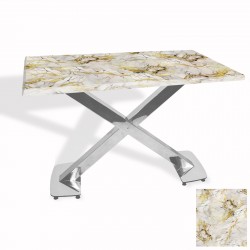 İks Masa Kromnikel (70x120 - Werzalit, Allzalit yada Wermodin Tabla) - Gold