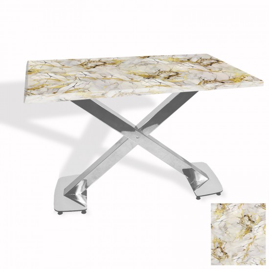 İks Masa Kromnikel (70x120 - Werzalit, Allzalit yada Wermodin Tabla) - Gold İks Masa Kromnikel (70x120 - Werzalit, Allzalit yada Wermodin Tabla) - Gold