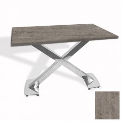 İks Masa Kromnikel (70x120 - Werzalit, Allzalit yada Wermodin Tabla) - Kahve Oxid