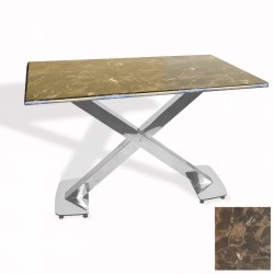 İks Masa Kromnikel (70x120 - Werzalit, Allzalit yada Wermodin Tabla) - Karacabey Mermer