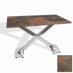 İks Masa Kromnikel (70x120 - Werzalit, Allzalit yada Wermodin Tabla) - Metalic Oxid 1