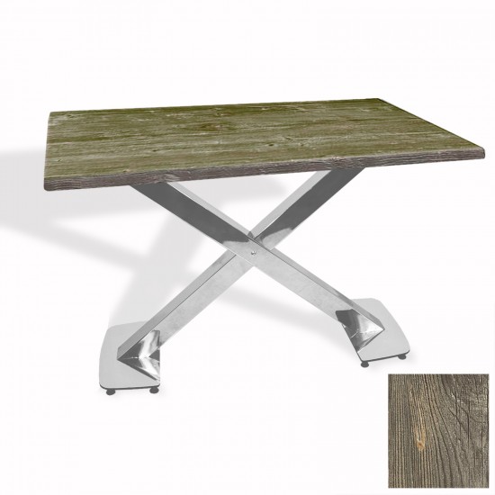 İks Masa Kromnikel (70x120 - Werzalit, Allzalit yada Wermodin Tabla) - Old Pine İks Masa Kromnikel (70x120 - Werzalit, Allzalit yada Wermodin Tabla) - Old Pine