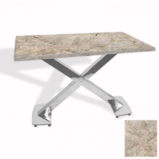 İks Masa Kromnikel (70x120 - Werzalit, Allzalit yada Wermodin Tabla) - Scala Marble