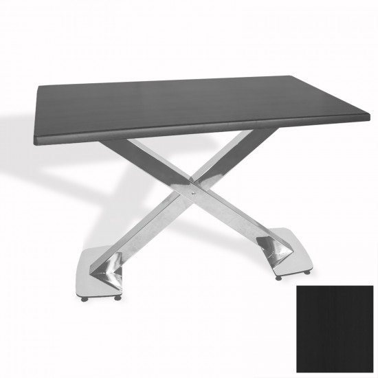 İks Masa Kromnikel (70x120 - Werzalit, Allzalit yada Wermodin Tabla) - Siyah İks Masa Kromnikel (70x120 - Werzalit, Allzalit yada Wermodin Tabla) - Siyah