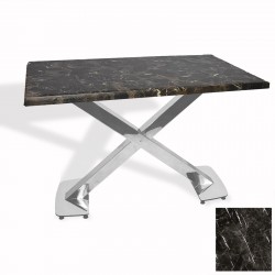 İks Masa Kromnikel (80x140 - Werzalit, Allzalit yada Wermodin Tabla) - Teramo