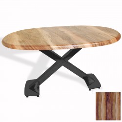 İks Masa ESB Oval (94x146 - Werzalit, Allzalit yada Wermodin Tabla) - Indiana Wood