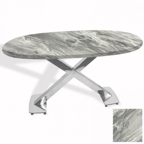 İks Masa Kromnikel Oval (94x146 - Werzalit, Allzalit yada Wermodin Tabla) - Lavant İks Masa Kromnikel Oval (94x146 - Werzalit, Allzalit yada Wermodin Tabla) - Lavant