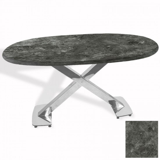 İks Masa Kromnikel Oval (94x146 - Werzalit, Allzalit yada Wermodin Tabla) - Lucca İks Masa Kromnikel Oval (94x146 - Werzalit, Allzalit yada Wermodin Tabla) - Lucca