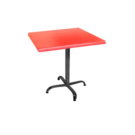 Indigo Werzalit Kare Mutfak Masası 60x60 (ESB-SİYAH) - Kırmızı