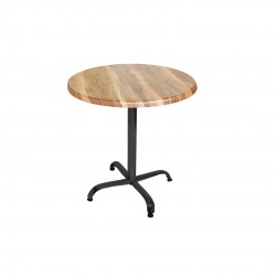 Indigo Werzalit Yuvarlak Mutfak Masası 70cm Çap (ESB Siyah) - Indiana Wood