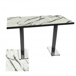 Karanfil Kompakt Laminat Masa 70x120 - Afyon Marble