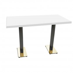 Karanfil Laminat Masa Gold (80X120) - Beyaz Karanfil Laminat Masa Gold (80X120) - Beyaz