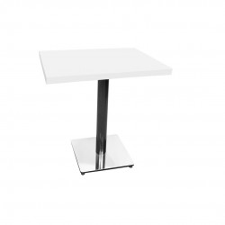 Karanfil Laminat Kare Masa 70x70 - Beyaz