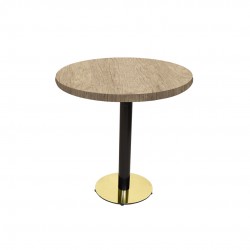 Karanfil Laminat Gold Yuvarlak Masa Q60 - Rustic Light Oak Karanfil Laminat Gold Yuvarlak Masa Q60 - Rustic Light Oak