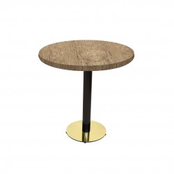 Karanfil Laminat Gold Yuvarlak Masa Q70 - Rustic Dark Oak Karanfil Laminat Gold Yuvarlak Masa Q70 - Rustic Dark Oak