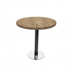 Karanfil Laminat Yuvarlak Masa Q80 - Rustic Dark Oak Karanfil Laminat Yuvarlak Masa Q80 - Rustic Dark Oak