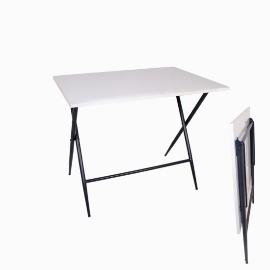 Katlanır Suntalam Tabla Masa 70x105 - Beyaz Katlanır Suntalam Tabla Masa 70x105 - Beyaz
