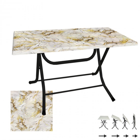 Klasik Katlanır Masa 70x120 cm - (Werzalit, Wermodin ve Allzalit Tabla) - Gold Klasik Katlanır Masa 70x120 cm - (Werzalit, Wermodin ve Allzalit Tabla) - Gold