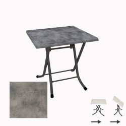 Klasik Katlanır Werzalit Kare Tabla Masa (80X80) - Copperfield