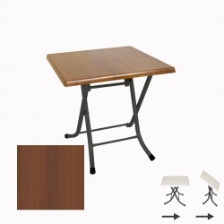 Klasik Katlanır Werzalit Kare Tabla Masa (70x70) - Koyu Ahşap Klasik Katlanır Werzalit Kare Tabla Masa (70x70) - Koyu Ahşap
