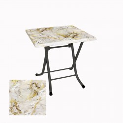 Klasik Katlanır Masa 70x70 cm - (Werzalit, Wermodin ve Allzalit Tabla) - Gold