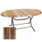 Klasik Katlanır Masa (Werzalit veya Wermodin Tabla Oval 94x146) - Indiana Wood