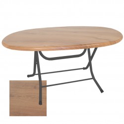 Klasik Katlanır Masa (Werzalit veya Wermodin Tabla Oval 94x146) - Novagento