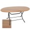 Klasik Katlanır Masa (Werzalit veya Wermodin Tabla Oval 94x146) - Novagento