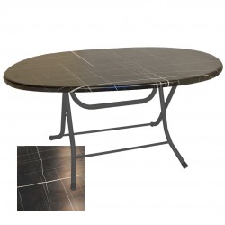 Klasik Katlanır Masa (Werzalit veya Wermodin Tabla Oval 94x146) - Palazzo