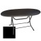 Klasik Katlanır Masa (Werzalit veya Wermodin Tabla Oval 94x146) - Siyah