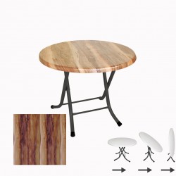 Klasik Katlanır Werzalit Yuvarlak Tabla Masa 70cm  - Indiana Wood Klasik Katlanır Werzalit Yuvarlak Tabla Masa 70cm  - Indiana Wood
