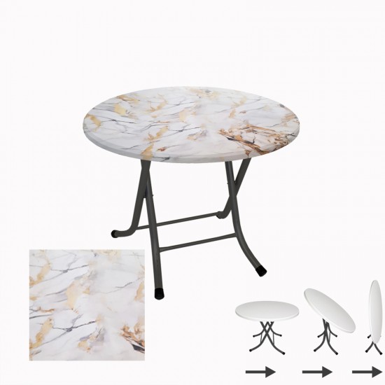Klasik Katlanır Masa Yuvarlak (70 cm Çap) - (Werzalit, Wermodin ve Allzalit Tabla) - Gold Klasik Katlanır Masa Yuvarlak (70 cm Çap) - (Werzalit, Wermodin ve Allzalit Tabla) - Gold
