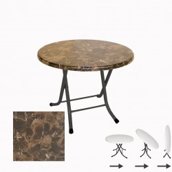 Klasik Katlanır Werzalit Yuvarlak Tabla Masa 70cm  - Karacabey Mermer Klasik Katlanır Werzalit Yuvarlak Tabla Masa 70cm  - Karacabey Mermer