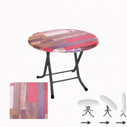 Klasik Katlanır Werzalit Yuvarlak Tabla Masa 70cm  - Red Wood Klasik Katlanır Werzalit Yuvarlak Tabla Masa 70cm  - Red Wood