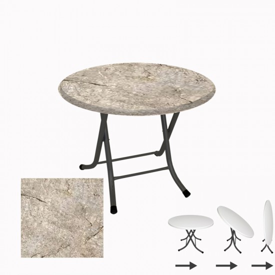 Klasik Katlanır Masa Yuvarlak (70 cm Çap) - (Werzalit, Wermodin ve Allzalit Tabla) - Scala marble Klasik Katlanır Masa Yuvarlak (70 cm Çap) - (Werzalit, Wermodin ve Allzalit Tabla) - Scala marble
