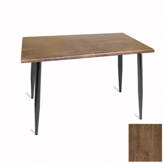 Manolya Mutfak Masası 80x120 ESB (Werzalit, Wermodin ve Allzalit Tabla) - Rustik Dark Manolya Mutfak Masası 80x120 ESB (Werzalit, Wermodin ve Allzalit Tabla) - Rustik Dark