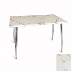 Manolya Mutfak Masası 70x120 Kromnikel (Werzalit, Wermodin ve Allzalit Tabla) - Afyon Mermer