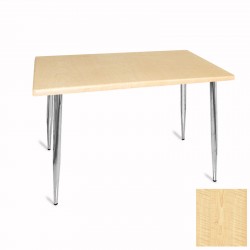 Manolya Mutfak Masası 80x120 Kromnikel (Werzalit, Wermodin ve Allzalit Tabla) - Akçaağaç