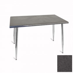 Manolya Mutfak Masası 70x120 Kromnikel (Werzalit, Wermodin ve Allzalit Tabla) - Grey Marble