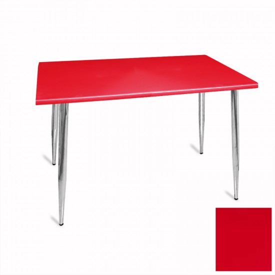 Manolya Mutfak Masası 70x120 Kromnikel (Werzalit, Wermodin ve Allzalit Tabla) - Kırmızı Manolya Mutfak Masası 70x120 Kromnikel (Werzalit, Wermodin ve Allzalit Tabla) - Kırmızı