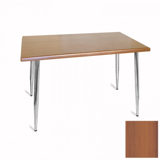 Manolya Mutfak Masası 80x120 Kromnikel (Werzalit, Wermodin ve Allzalit Tabla) - Koyu Ahşap Manolya Mutfak Masası 80x120 Kromnikel (Werzalit, Wermodin ve Allzalit Tabla) - Koyu Ahşap