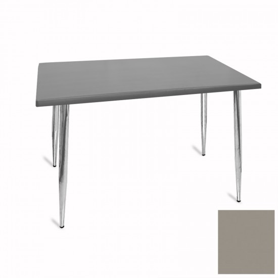 Manolya Mutfak Masası 70x120 Kromnikel (Werzalit, Wermodin ve Allzalit Tabla) - Koyu Gri Manolya Mutfak Masası 70x120 Kromnikel (Werzalit, Wermodin ve Allzalit Tabla) - Koyu Gri