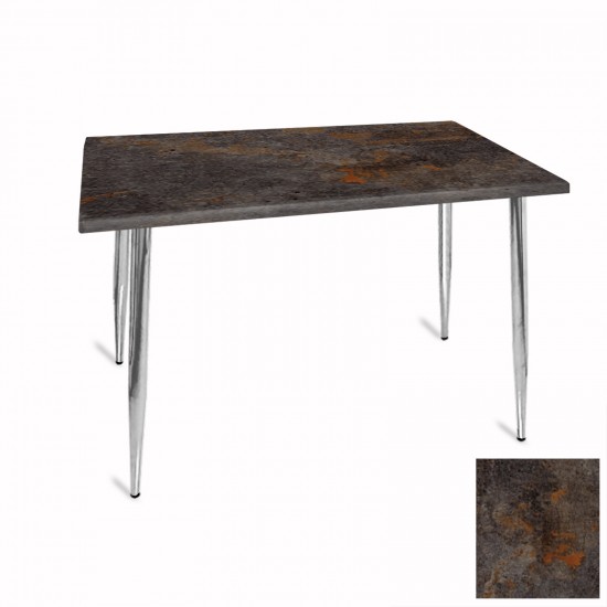 Manolya Mutfak Masası 70x120 Kromnikel (Werzalit, Wermodin ve Allzalit Tabla) - Metalic Oxid 3 Manolya Mutfak Masası 70x120 Kromnikel (Werzalit, Wermodin ve Allzalit Tabla) - Metalic Oxid 3