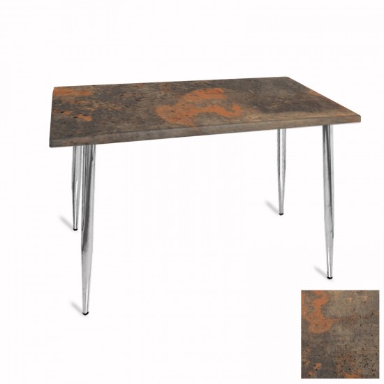 Manolya Mutfak Masası 70x120 Kromnikel (Werzalit, Wermodin ve Allzalit Tabla) - Metalic Oxid 1 Manolya Mutfak Masası 70x120 Kromnikel (Werzalit, Wermodin ve Allzalit Tabla) - Metalic Oxid 1