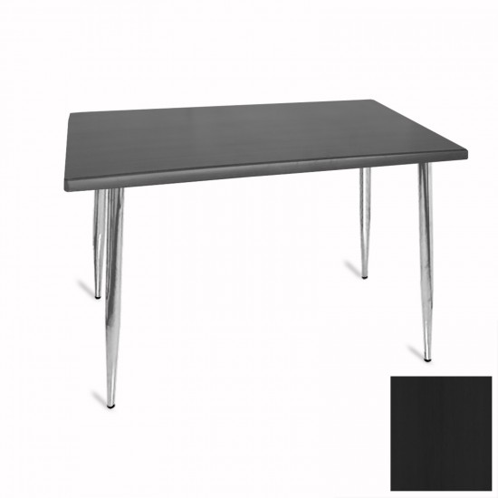 Manolya Mutfak Masası 70x120 Kromnikel (Werzalit, Wermodin ve Allzalit Tabla) - Siyah Manolya Mutfak Masası 70x120 Kromnikel (Werzalit, Wermodin ve Allzalit Tabla) - Siyah