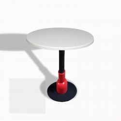 Melody Yuvarlak Masa (ESB) Çap 70cm - (Werzalit, Wermodin ve Allzalit Tabla) - Beyaz