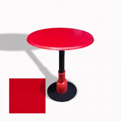 Melody Yuvarlak Masa (ESB) Çap 70cm - (Werzalit, Wermodin ve Allzalit Tabla) - Kırmızı