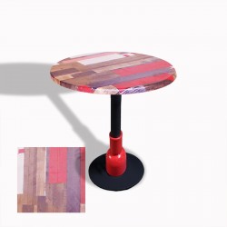 Melody Yuvarlak Masa (ESB) Çap 70cm - (Werzalit, Wermodin ve Allzalit Tabla) - Redwood