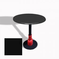 Melody Yuvarlak Masa (ESB) Çap 70cm - (Werzalit, Wermodin ve Allzalit Tabla) - Siyah