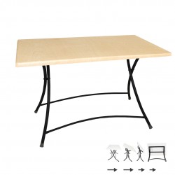 Modern Katlanır Werzalit Tabla Masa (80x120 - Akçaağaç Modern Katlanır Werzalit Tabla Masa (80x120 - Akçaağaç